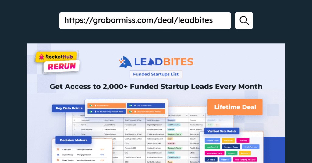 Leadbites Funded Startups List