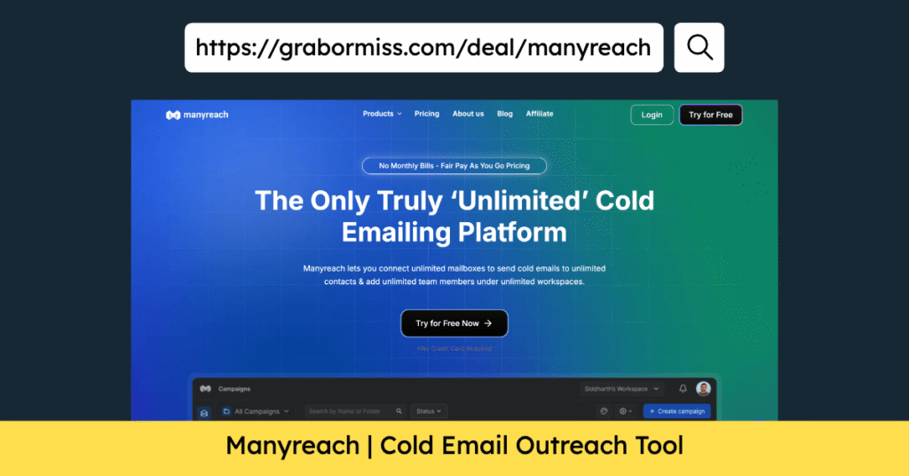 Manyreach Lifetime Deal