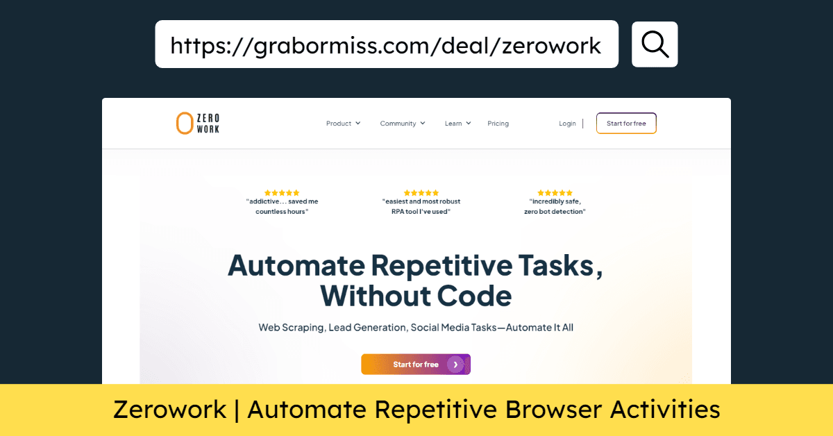 Zerowork | Automate Tasks Without Any Coding